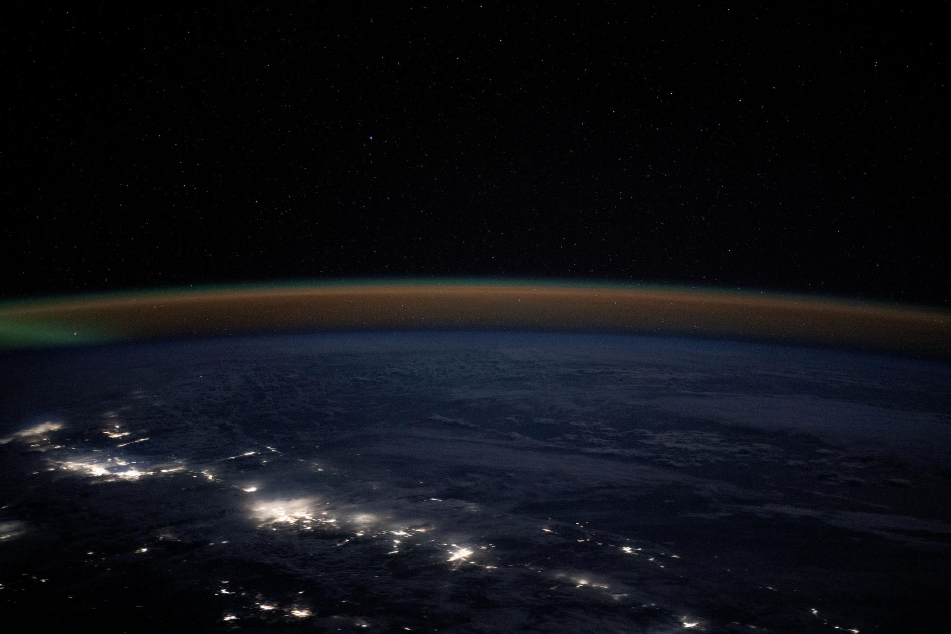 Hero image - Earth's horizon from orbit.